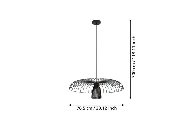 Loftpendel Eglo Champerico Sort - Belysning - Lamper & indendørsbelysning - Loftlampe - Pendellamper & hængelamper