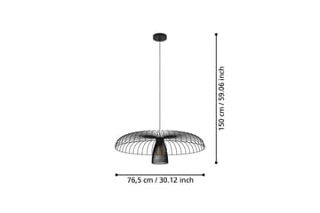 Loftpendel Eglo Champerico Sort - Belysning - Lamper & indendørsbelysning - Loftlampe - Pendellamper & hængelamper