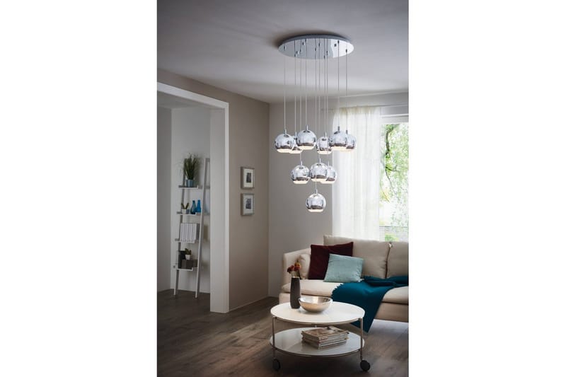 Loftpendel Eglo Conessa med 10 Lyskilder - Krom - Belysning - Lamper & indendørsbelysning - Loftlampe - Pendellamper & hængelamper