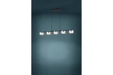 Loftpendel Eglo Copillos Sort/Transparent med 5 Lamper - Belysning - Lamper & indendørsbelysning - Loftlampe - Pendellamper & hængelamper