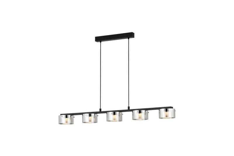 Loftpendel Eglo Copillos Sort/Transparent med 5 Lamper - Belysning - Lamper & indendørsbelysning - Loftlampe - Pendellamper & hængelamper