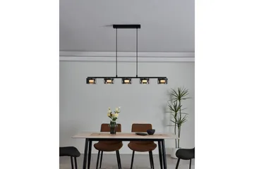 Loftpendel Eglo Copillos Sort/Transparent med 5 Lamper - Belysning - Lamper & indendørsbelysning - Loftlampe - Pendellamper & hængelamper