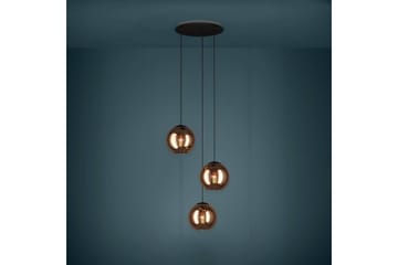 Loftpendel Eglo Cordoba Rund Sort/Kobber med 3 Lamper - Belysning - Lamper & indendørsbelysning - Loftlampe - Pendellamper & hængelamper