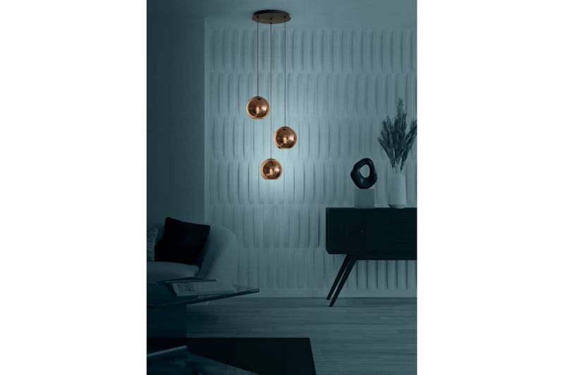 Loftpendel Eglo Cordoba Rund Sort/Kobber med 3 Lamper - Belysning - Lamper & indendørsbelysning - Loftlampe - Pendellamper & hængelamper