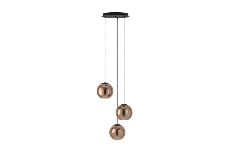 Loftpendel Eglo Cordoba Rund Sort/Kobber med 3 Lamper - Belysning - Lamper & indendørsbelysning - Loftlampe - Pendellamper & hængelamper