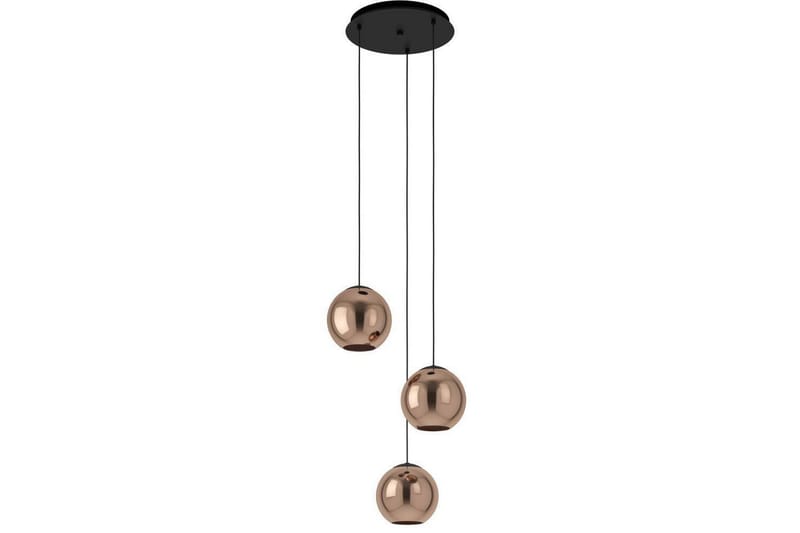 Loftpendel Eglo Cordoba Rund Sort/Kobber med 3 Lamper, undefined