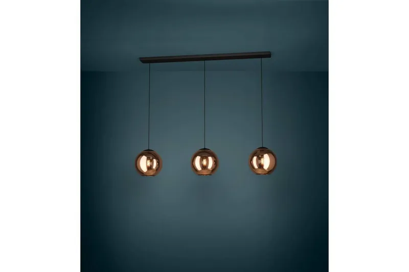 Loftpendel Eglo Cordoba Sort/Kobber med 3 Lamper - Belysning - Lamper & indendørsbelysning - Loftlampe - Pendellamper & hængelamper