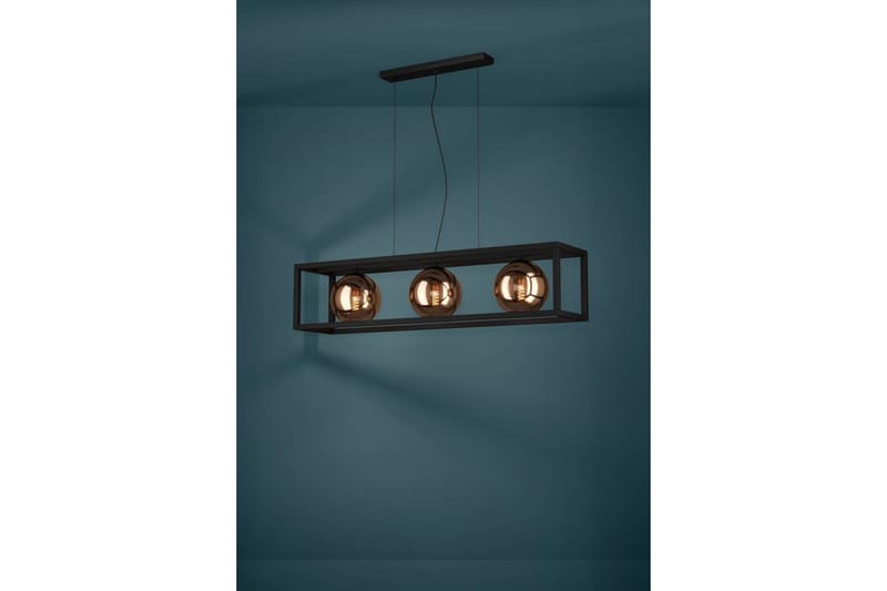 Loftpendel Eglo Cordoba Sort/Kobber Ramme med 3 Lamper - Belysning - Lamper & indendørsbelysning - Loftlampe - Pendellamper & hængelamper