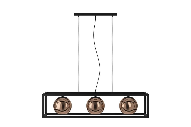 Loftpendel Eglo Cordoba Sort/Kobber Ramme med 3 Lamper - Belysning - Lamper & indendørsbelysning - Loftlampe - Pendellamper & hængelamper