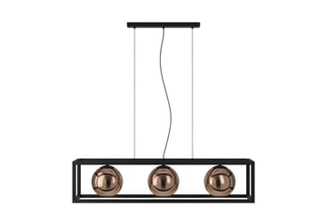 Loftpendel Eglo Cordoba Sort/Kobber Ramme med 3 Lamper - Belysning - Lamper & indendørsbelysning - Loftlampe - Pendellamper & hængelamper