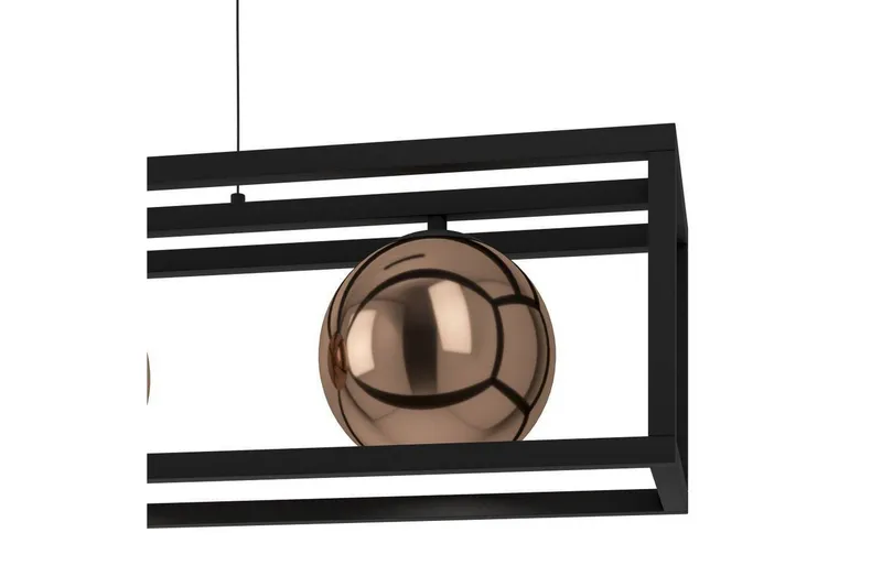 Loftpendel Eglo Cordoba Sort/Kobber Ramme med 3 Lamper - Belysning - Lamper & indendørsbelysning - Loftlampe - Pendellamper & hængelamper