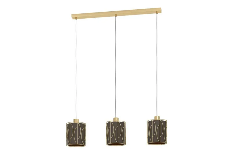 Loftpendel Eglo Corojal Cappuccino/Messing med 3 Lamper, undefined