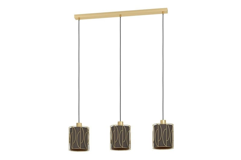 Loftpendel Eglo Corojal Cappuccino/Messing med 3 Lamper, undefined