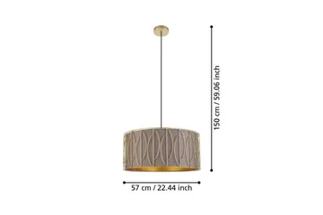 Loftpendel Eglo Corojal Cappuccino/Messing - Belysning - Lamper & indendørsbelysning - Loftlampe - Pendellamper & hængelamper