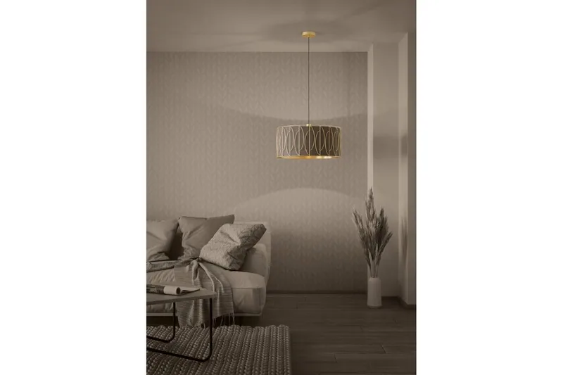 Loftpendel Eglo Corojal Cappuccino/Messing - Belysning - Lamper & indendørsbelysning - Loftlampe - Pendellamper & hængelamper