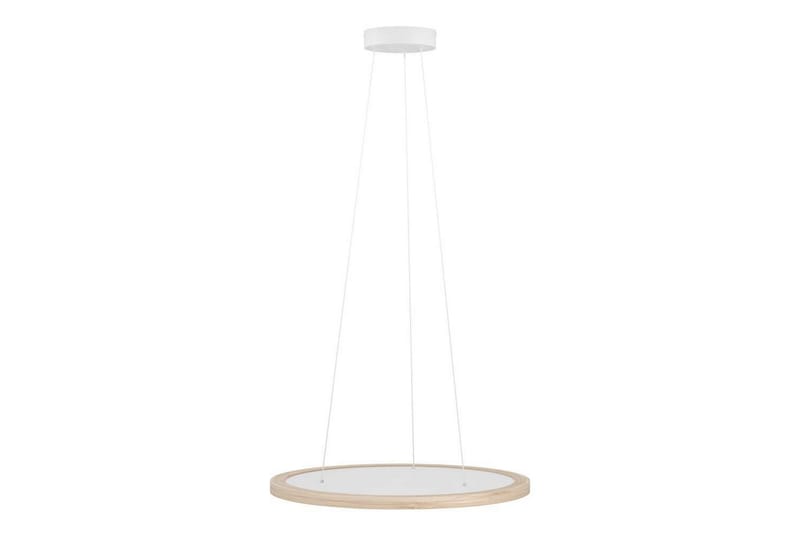 Loftpendel Eglo Dehesa Rondel Hvid/Natur - Belysning - Lamper & indendørsbelysning - Loftlampe - Pendellamper & hængelamper