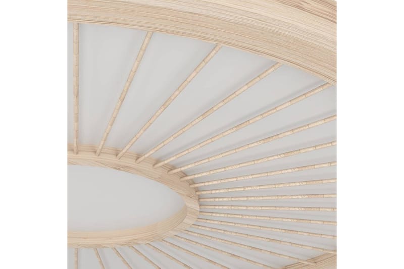 Loftpendel Eglo Dehesa Rondel Hvid/Natur - Belysning - Lamper & indendørsbelysning - Loftlampe - Pendellamper & hængelamper