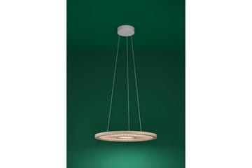 Loftpendel Eglo Dehesa Rondel Hvid/Natur - Belysning - Lamper & indendørsbelysning - Loftlampe - Pendellamper & hængelamper
