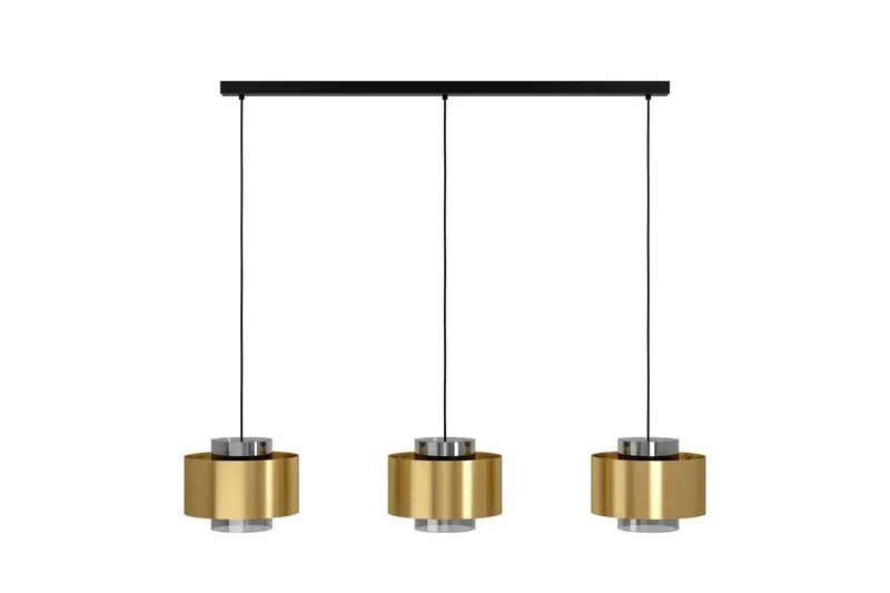 Loftpendel Eglo Duglia Transparent/Guld med 3 Lamper - Belysning - Lamper & indendørsbelysning - Loftlampe - Pendellamper & hængelamper