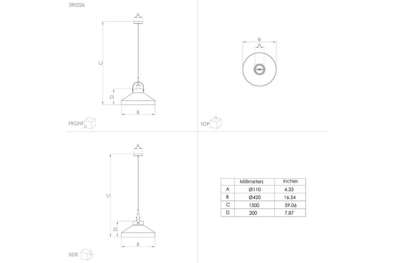 Loftpendel Eglo Estepona Grå - Belysning - Lamper & indendørsbelysning - Loftlampe - Pendellamper & hængelamper