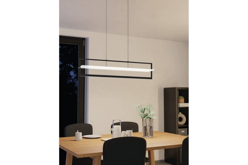 Loftpendel Eglo Farneta Sort/Satin Ramme - Belysning - Lamper & indendørsbelysning - Loftlampe - Pendellamper & hængelamper