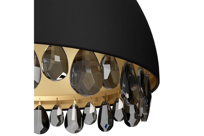 Loftpendel Eglo Gaetano 2 Sort/Guld Krystal - Belysning - Lamper & indendørsbelysning - Loftlampe - Pendellamper & hængelamper