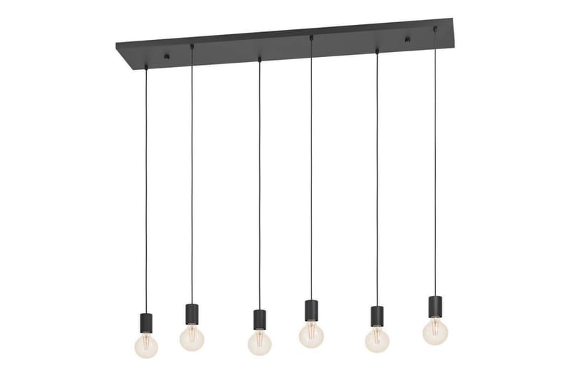 Loftpendel Eglo Huebro Sort med 6 Lamper - Belysning - Lamper & indendørsbelysning - Loftlampe - Pendellamper & hængelamper
