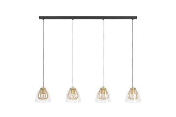 Loftpendel Eglo Jazminia Messing/Klar med 4 lamper - Belysning - Lamper & indendørsbelysning - Loftlampe - Pendellamper & hængelamper