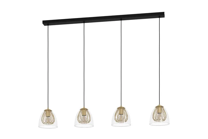 Loftpendel Eglo Jazminia Messing/Klar med 4 lamper, undefined