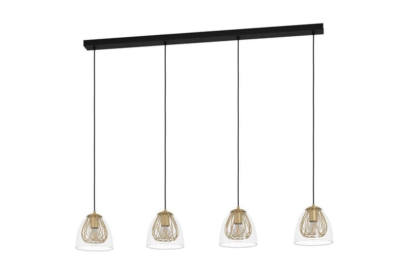 Loftpendel Eglo Jazminia Messing/Klar med 4 lamper - Belysning - Lamper & indendørsbelysning - Loftlampe - Pendellamper & hængelamper