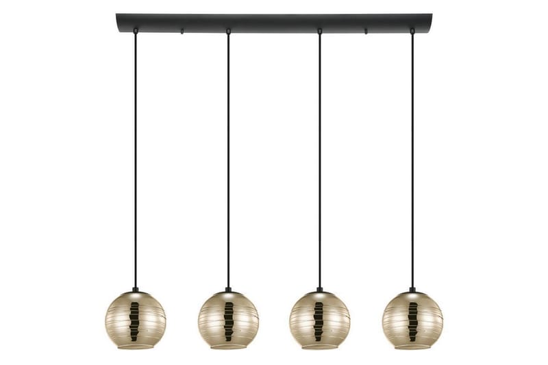 Loftpendel Eglo Lemorieta Sort/Guld med 4 Lamper - Belysning - Lamper & indendørsbelysning - Loftlampe - Pendellamper & hængelamper