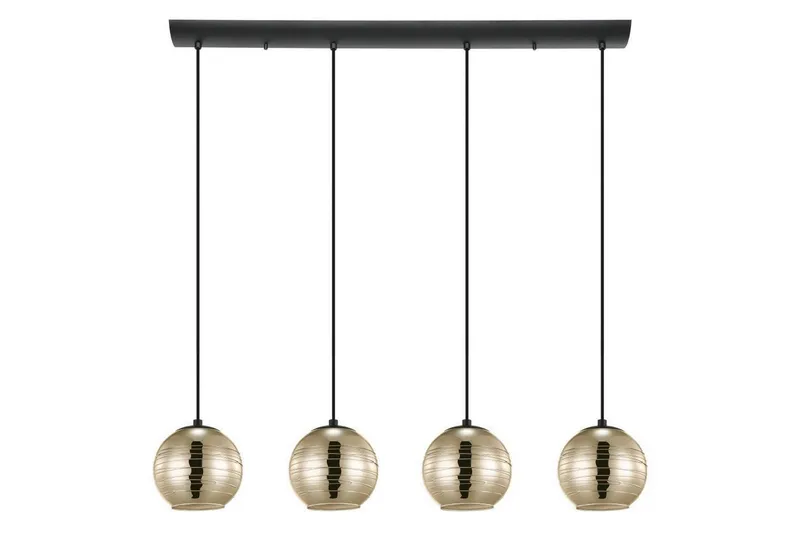 Loftpendel Eglo Lemorieta Sort/Guld med 4 Lamper, undefined