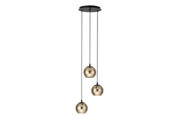 Loftpendel Eglo Lemorieta Sort/Guld Rundkreds med 3 Lamper - Belysning - Lamper & indendørsbelysning - Loftlampe - Pendellamper & hængelamper