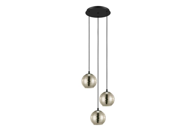 Loftpendel Eglo Lemorieta Sort/Guld Rundkreds med 3 Lamper - Belysning - Lamper & indendørsbelysning - Loftlampe - Pendellamper & hængelamper