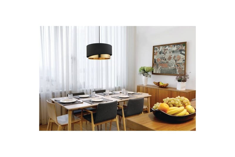 Loftpendel Eglo Manderline Sort/Messing 45 cm - 45 cm - Belysning - Lamper & indendørsbelysning - Loftlampe - Pendellamper & hængelamper