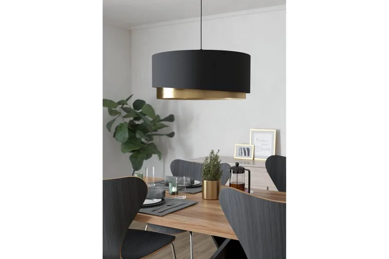 Loftpendel Eglo Manderline Sort/Messing 56 cm - 56 cm - Belysning - Lamper & indendørsbelysning - Loftlampe - Pendellamper & hængelamper