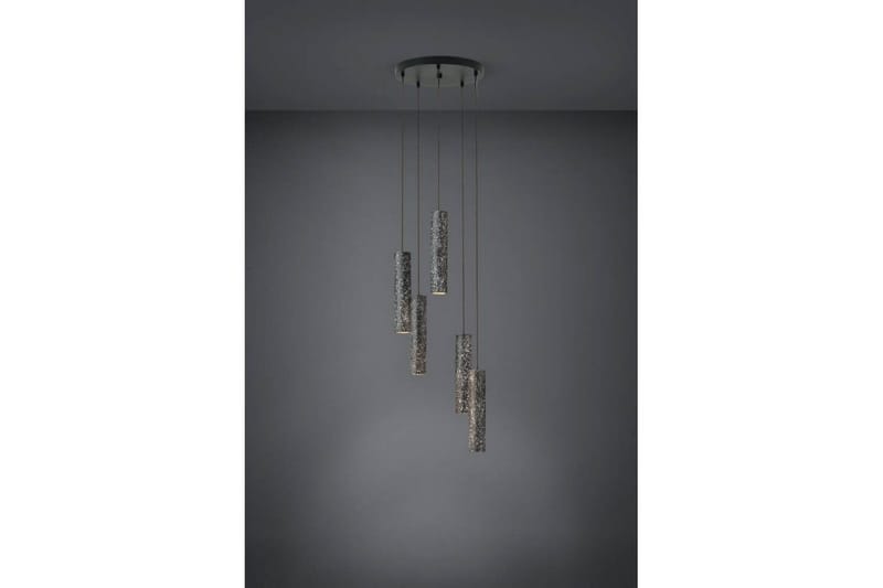 Loftpendel Eglo Mentalona Antracit Terrazzo Rundel med 5 Lamper - Belysning - Lamper & indendørsbelysning - Loftlampe - Pendellamper & hængelamper