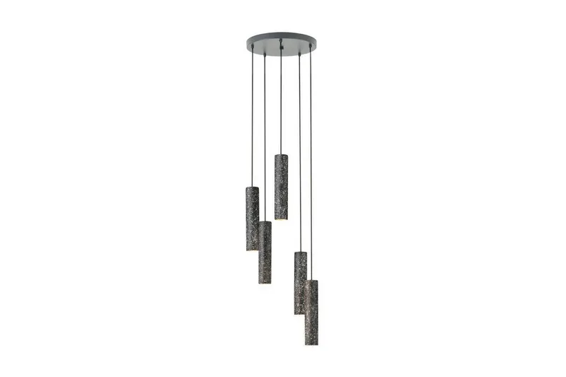 Loftpendel Eglo Mentalona Antracit Terrazzo Rundel med 5 Lamper, undefined