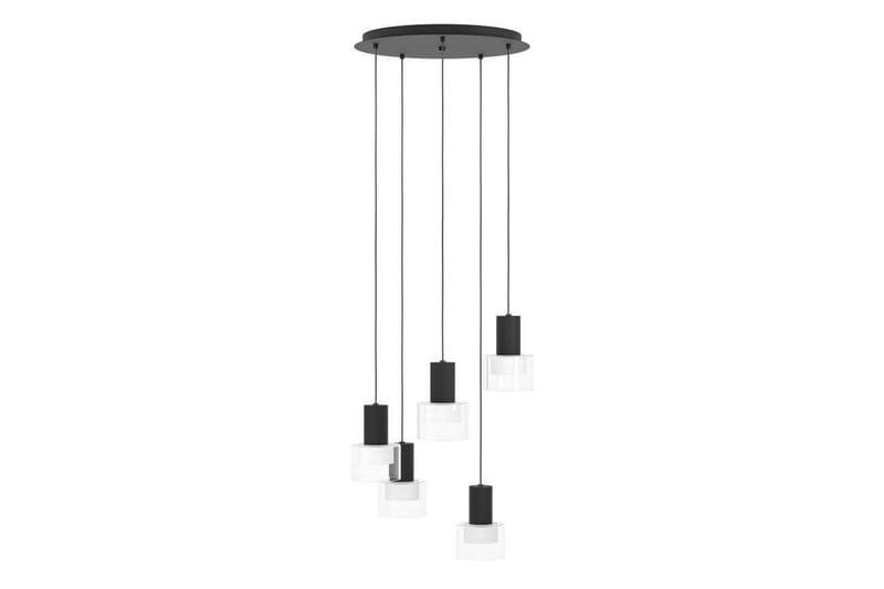 Loftpendel Eglo Molineros Sort/Transparent Rundel med 5 Lamper - Belysning - Lamper & indendørsbelysning - Loftlampe - Pendellamper & hængelamper