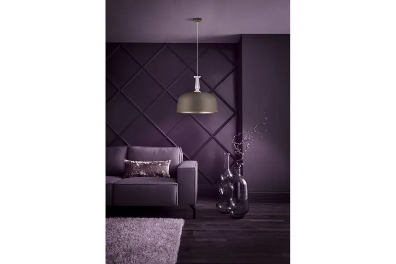 Loftpendel Eglo Monte Fuerte Taupe/Krystal - Belysning - Lamper & indendørsbelysning - Loftlampe - Pendellamper & hængelamper