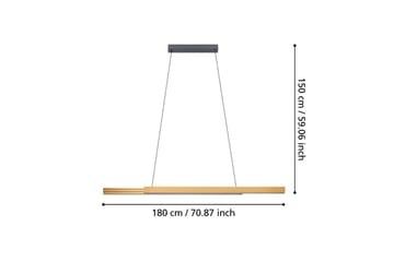 Loftpendel Eglo Montebuono Brun - Belysning - Lamper & indendørsbelysning - Loftlampe - Pendellamper & hængelamper