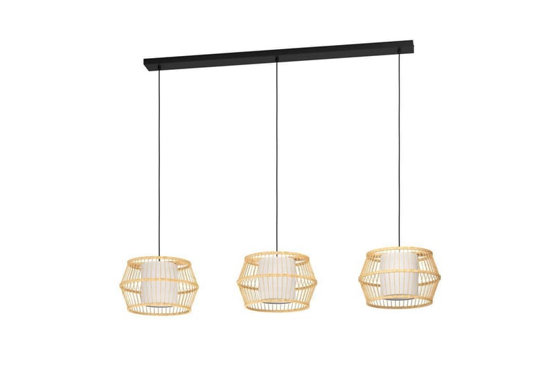 Loftpendel Eglo Monterroso Natur med 3 Lamper - Belysning - Lamper & indendørsbelysning - Loftlampe - Pendellamper & hængelamper