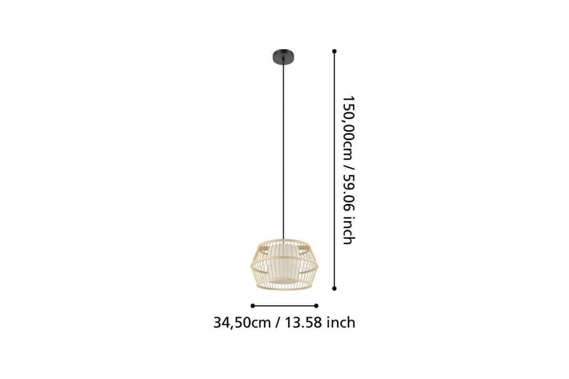 Loftpendel Eglo Monterroso Natur - Belysning - Lamper & indendørsbelysning - Loftlampe - Pendellamper & hængelamper