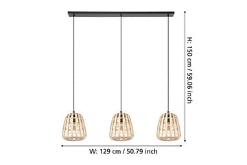 Loftpendel Eglo Montezuelo Træ med 3 Lamper - Belysning - Lamper & indendørsbelysning - Loftlampe - Pendellamper & hængelamper