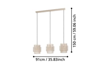 Loftpendel Eglo Oltamar Sand med 3 Lamper - Belysning - Lamper & indendørsbelysning - Loftlampe - Pendellamper & hængelamper