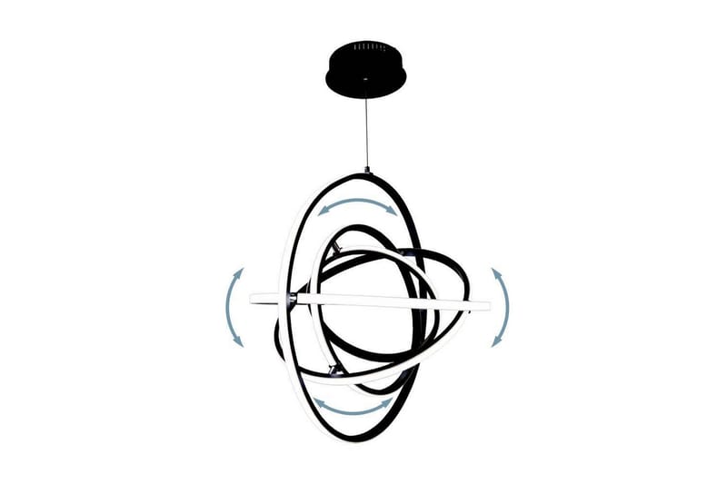Loftpendel Eglo Retornio Sort/Hvid 58 cm - 58 cm - Belysning - Lamper & indendørsbelysning - Loftlampe - Pendellamper & hængelamper