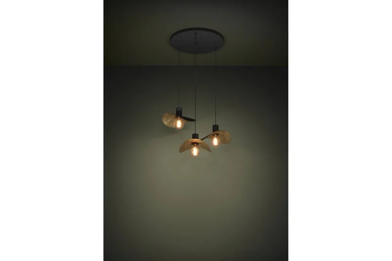Loftpendel Eglo Saceda Sort/Guld Rundt med 3 Lamper - Belysning - Lamper & indendørsbelysning - Loftlampe - Pendellamper & hængelamper