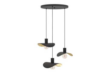 Loftpendel Eglo Saceda Sort/Guld Rundt med 3 Lamper - Belysning - Lamper & indendørsbelysning - Loftlampe - Pendellamper & hængelamper