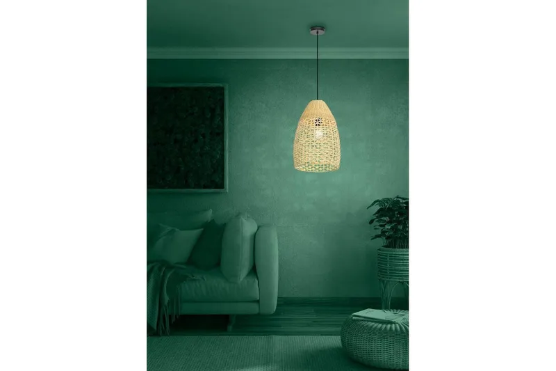 Loftpendel Eglo Sambucona Træ/Sort 35 cm - 35 cm - Belysning - Lamper & indendørsbelysning - Loftlampe - Pendellamper & hængelamper