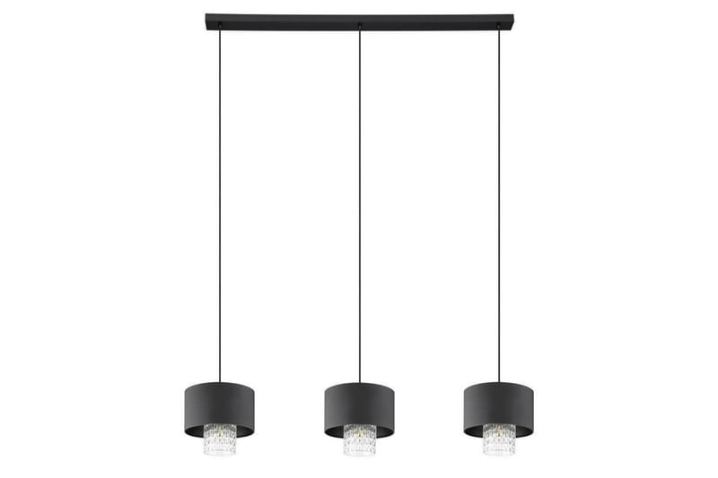 Loftpendel Eglo Sapuara Sort Krystal med 3 Lamper - Belysning - Lamper & indendørsbelysning - Loftlampe - Pendellamper & hængelamper